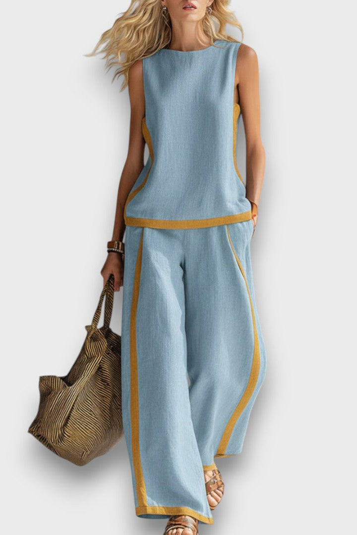 AURENE | CONJUNTO DE LINO DE DOS PIEZAS